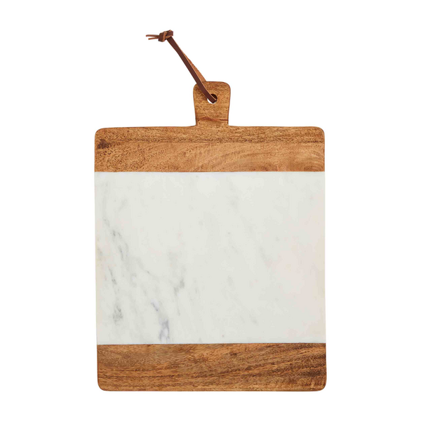 Square Marble Wood Board
