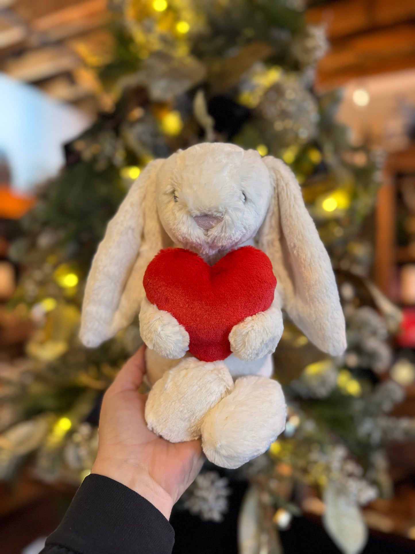 Bashful Red Love Heart Bunny