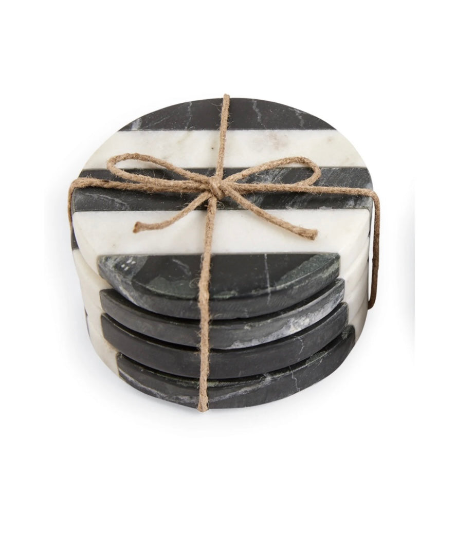 Striped Marble Coasters