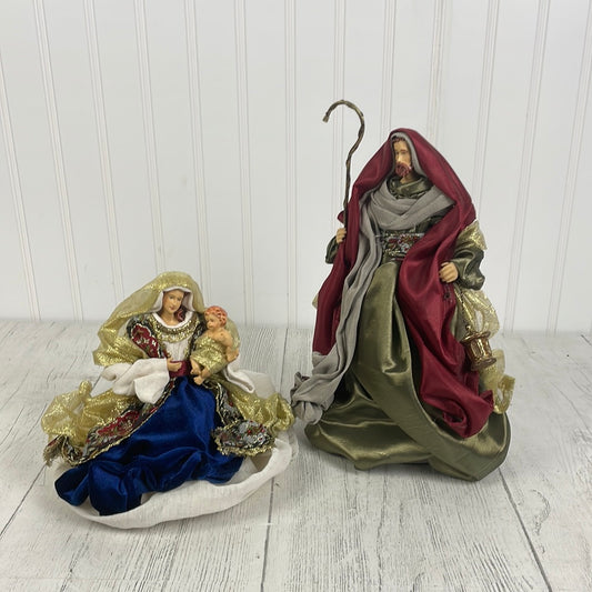 10.75" Jewel Tone Holy Family