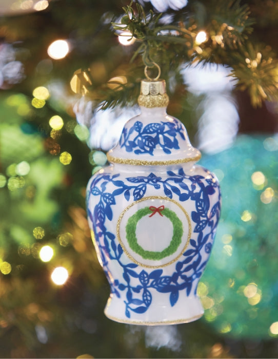 Ginger jar wreath ornament