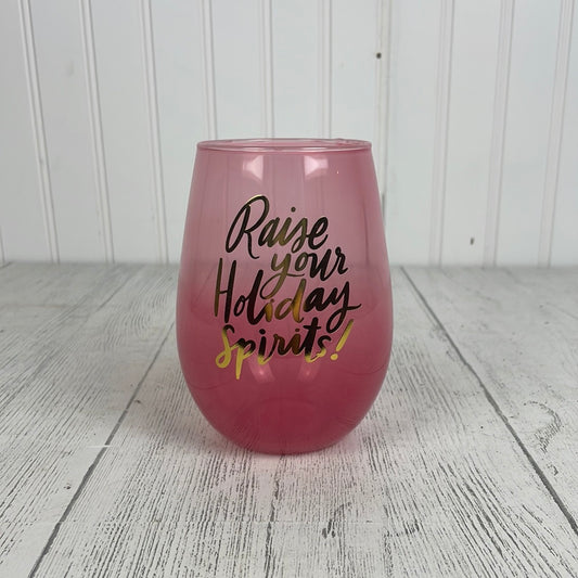 Holiday Spirits Wine Glass