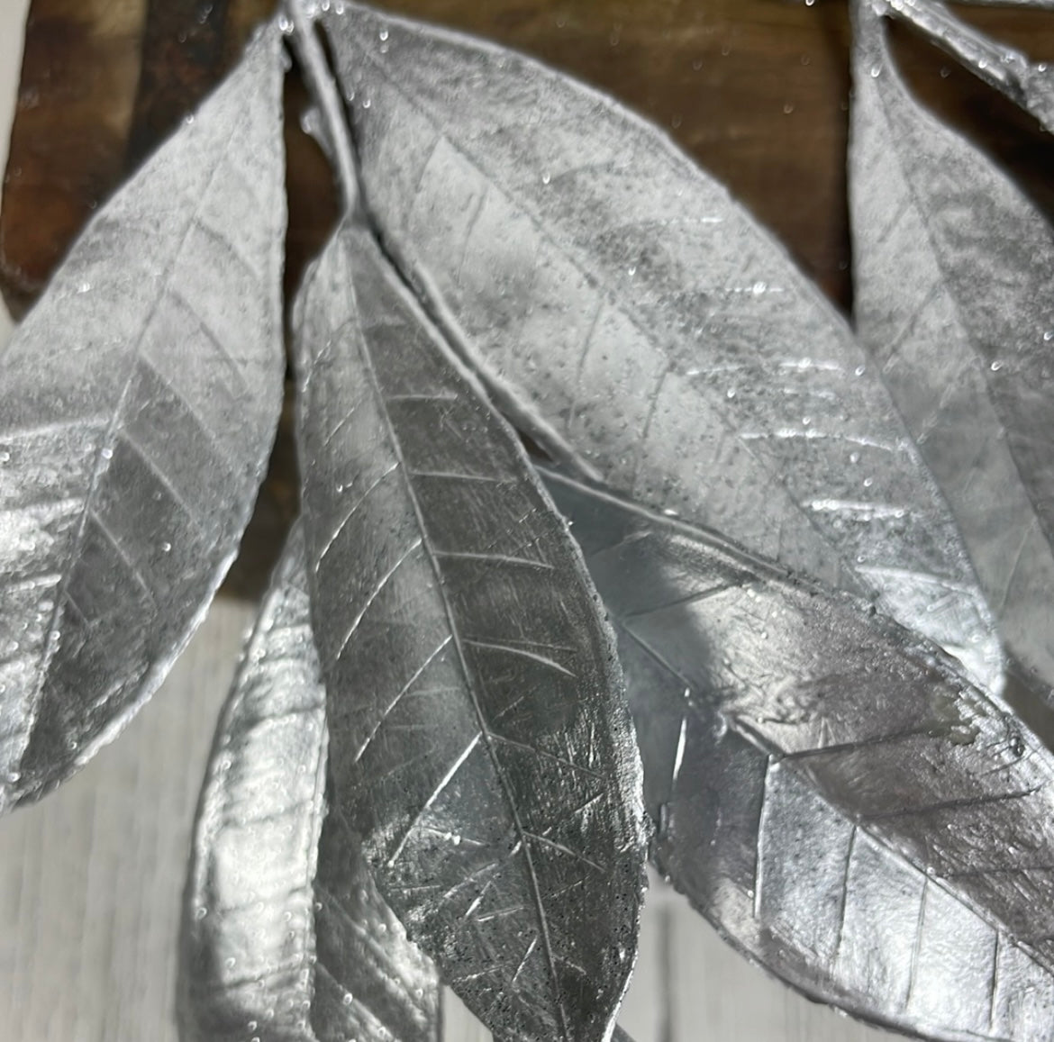 Patina Bay Leaf Spray Silver