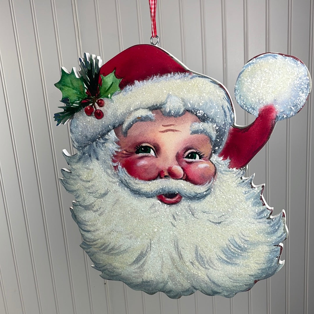 13.25" Santa Head Ornament