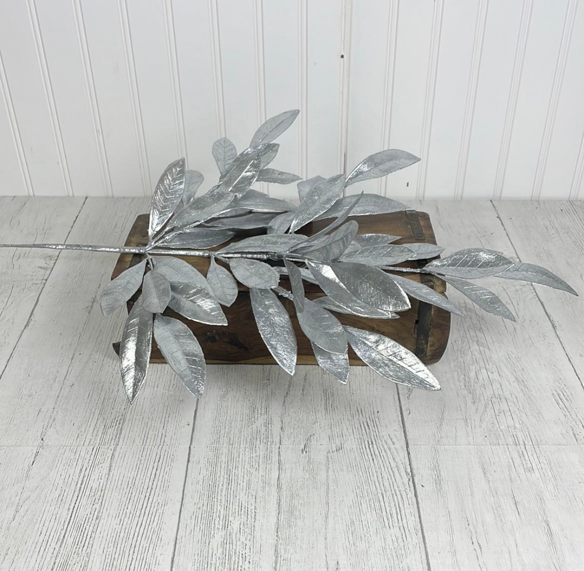 Patina Bay Leaf Spray Silver