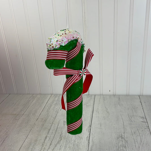 Green Candy Cane Ornament