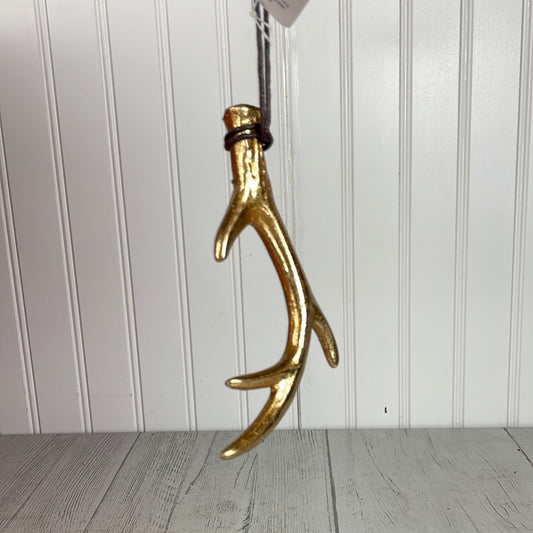 5.5" Gold Antler Ornament