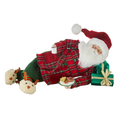 20" Santa Lying Down